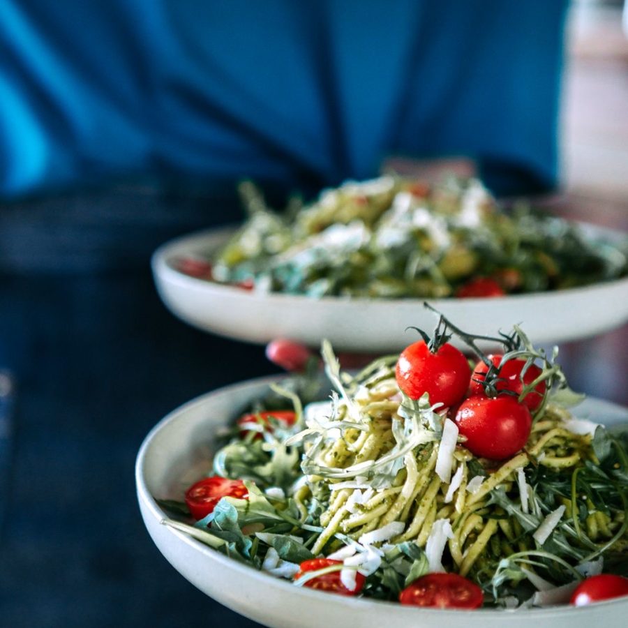 2 borden pasta pesto