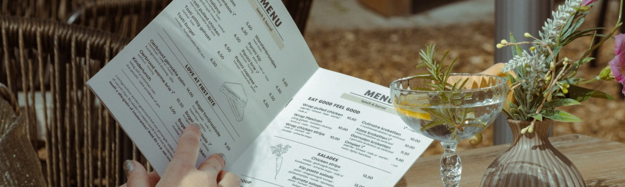 menu kaart van wanssum